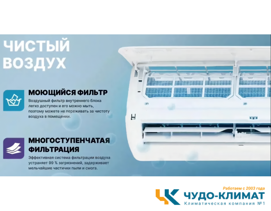 Кондиционер Centek CT-65F18 Wi-Fi