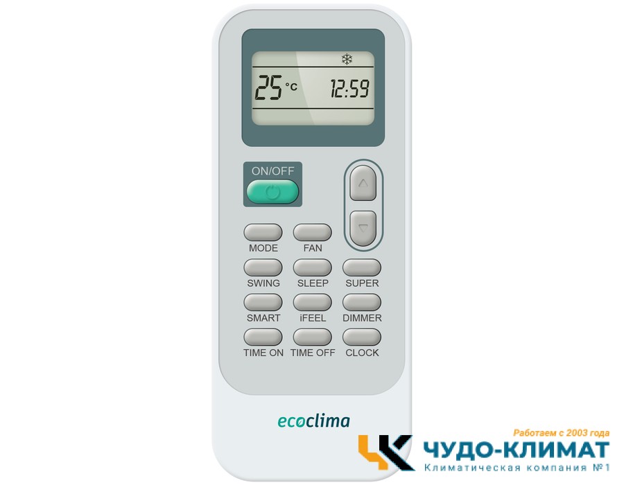 Кондиционер Ecoclima Elegant Line ECW-HE07/AA-4R2 / EC-HE07/A-4R2