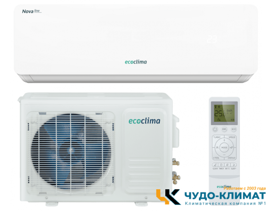 Кондиционер Ecoclima Nova Line ECW-СH24/AA-4R1/EC-CH24/A-4R1