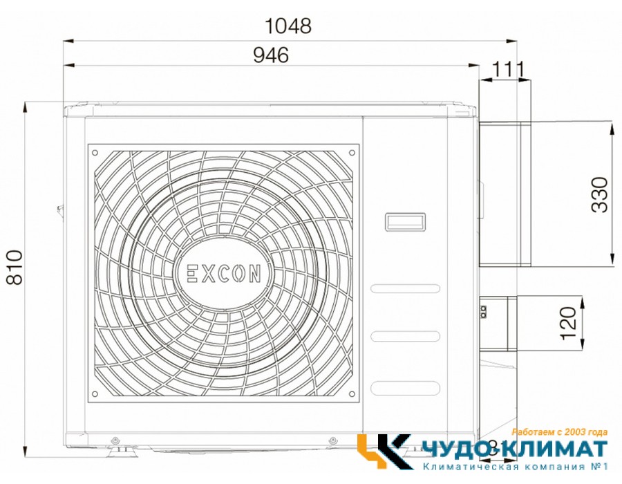 Настенный кондиционер Excon CR-01-1011