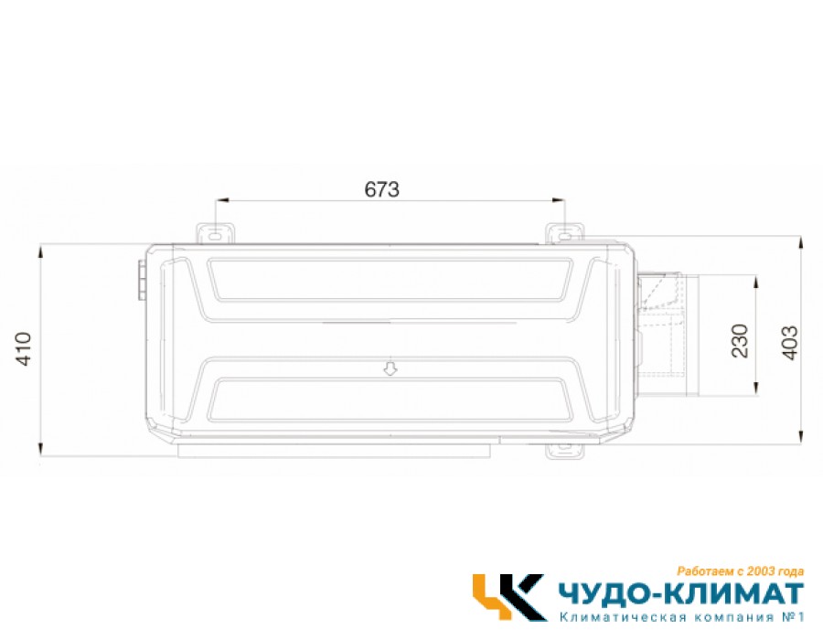 Кассетный кондиционер Excon CR-01-1022