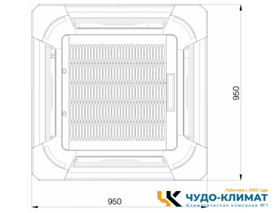 Кассетный кондиционер Excon CR-01-1422