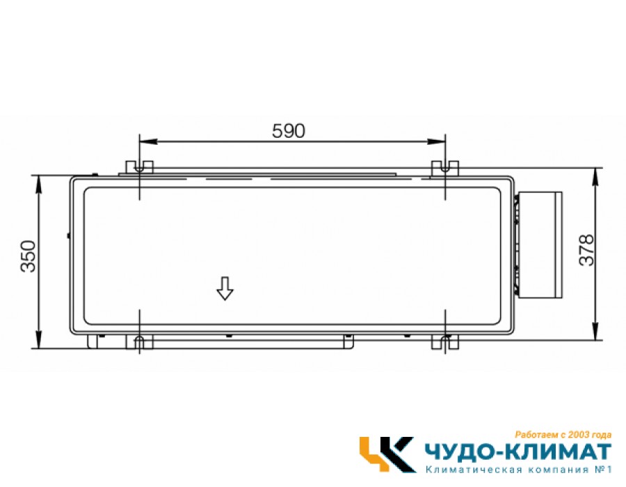 Напольно-потолочный кондиционер Excon CR-01-1622