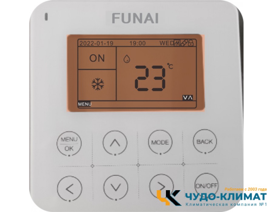 Канальный внутренний блок мульти сплит-системы Funai RAM-I-OK35HP.D02/S