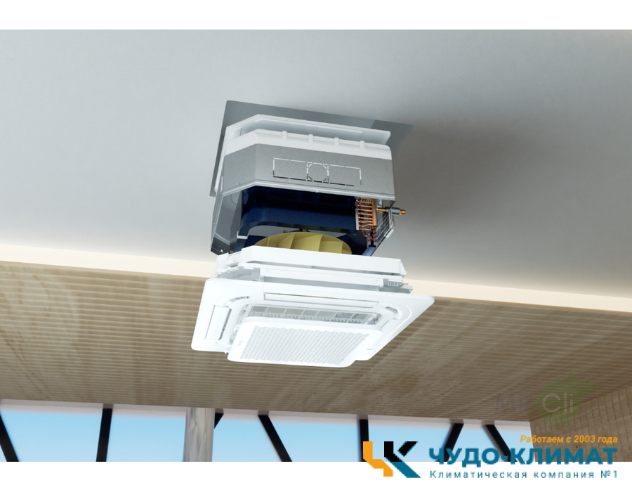 Кассетный кондиционер Hisense AUC-60HR4SKA/AUW-60H6SP1