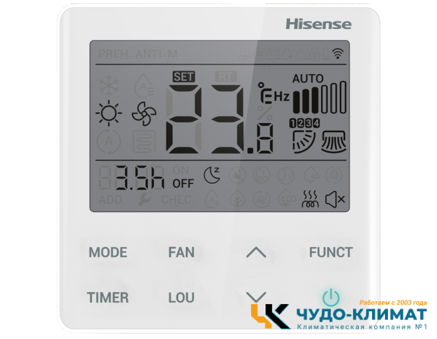Канальный внутренний блок мульти-сплит системы Hisense Free Match ADT-09UX4RBL8 Wi-Fi