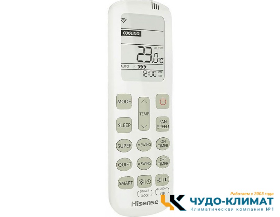 Кондиционер Hisense Zoom AS-07UW4RYRKB00 WI-FI