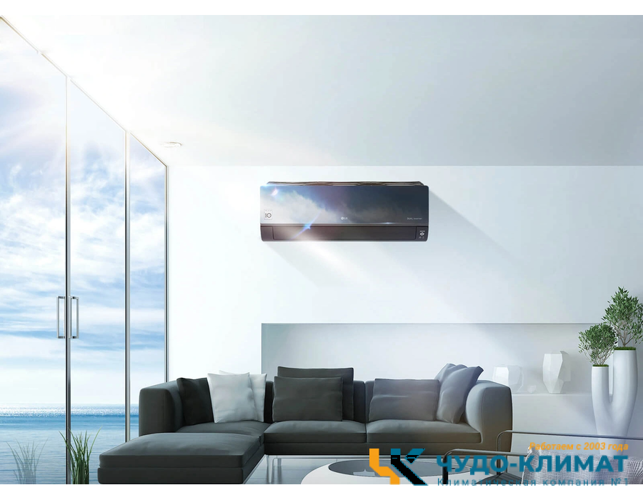 Настенный внутренний блок мульти сплит-системы Lg Artcool Mirror  AC12BK.NSJR