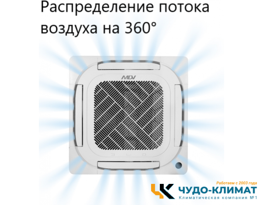 Кассетный кондиционер Mdv MDCA4I-09HRFN8/MDOAG-09HFN8