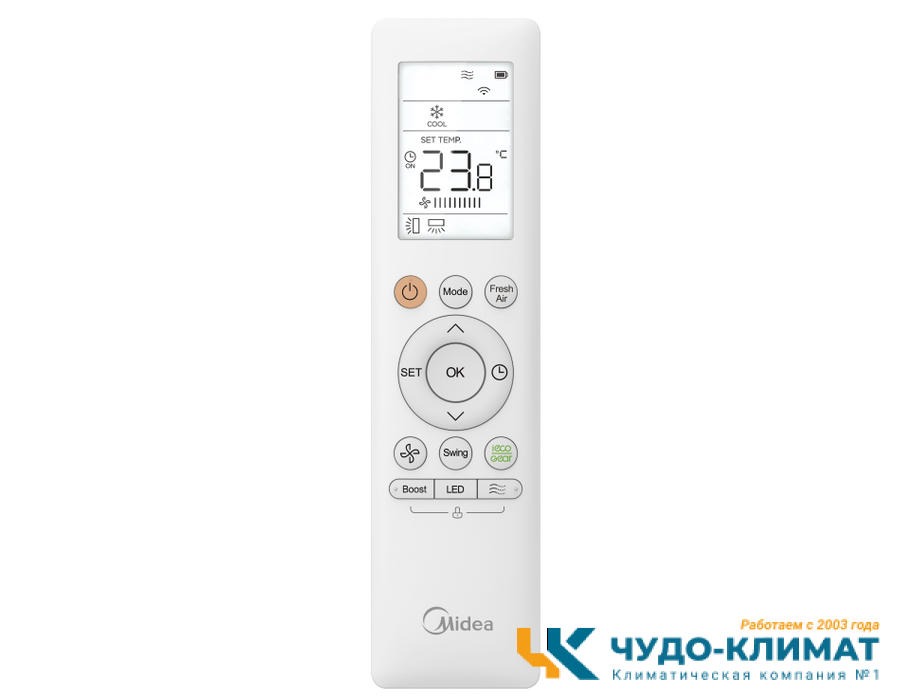 Настенный внутренний блок мульти сплит-системы Midea Gaia (mmsca) MMCA1BU-09HRFN8