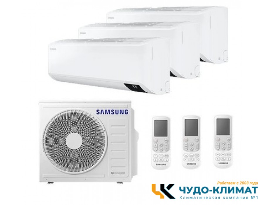 Мульти сплит-система на 3 комнаты Mitsubishi Heavy Free Match SCM60ZS-W/SRK25ZS-W*3шт