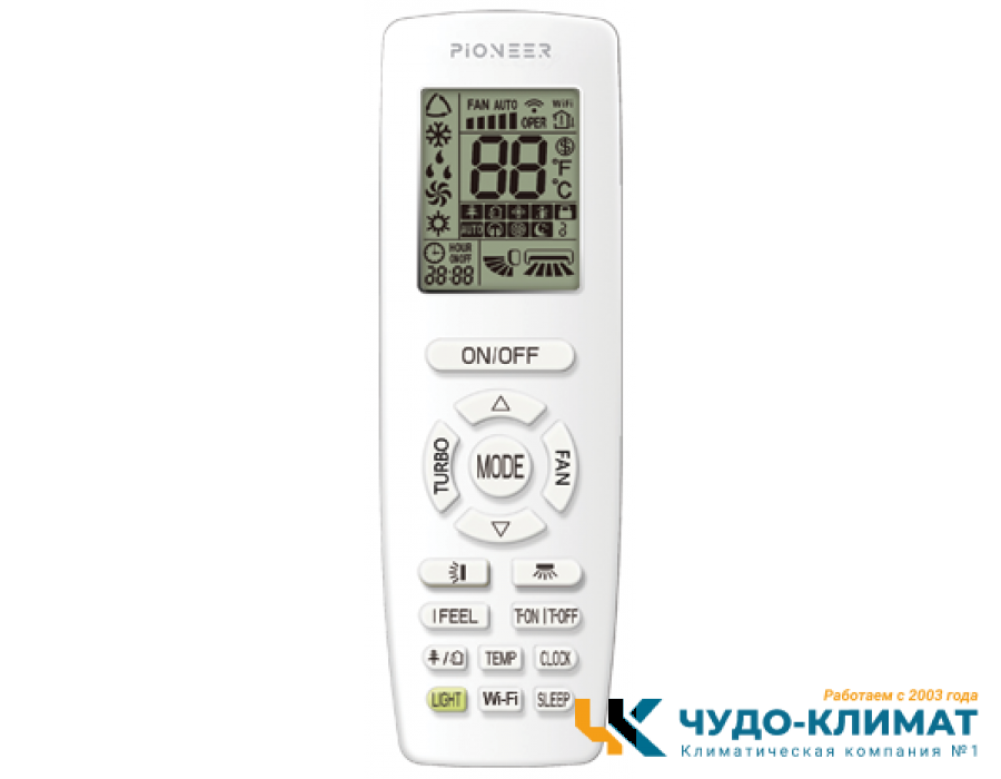 Кассетный кондиционер Pioneer KFCI60GV/KONI60GV/TCI04V Nord-30