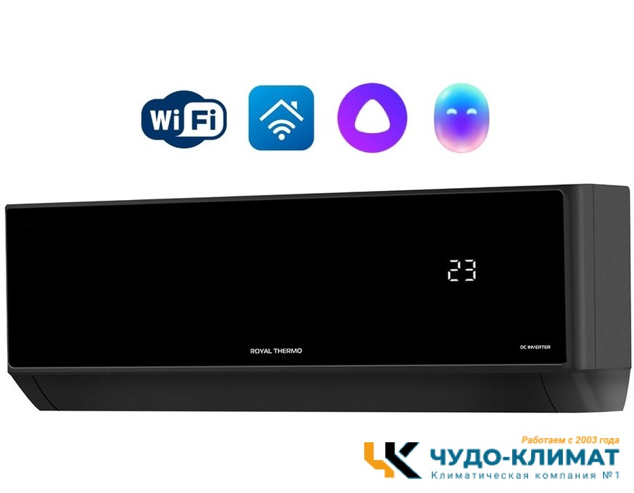 Кондиционер Royal Thermo Barocco RTBI-24HN8_V2/black