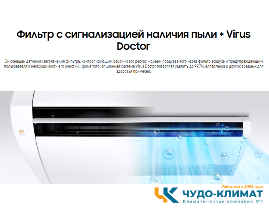 Напольно-потолочный кондиционер Samsung AC140MNCDKH/EU/AC140MXADNH/EU 3 ф.