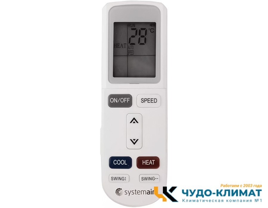 Кассетный кондиционер Systemair SYSPLIT CASSETTE 24 EVO HP Q