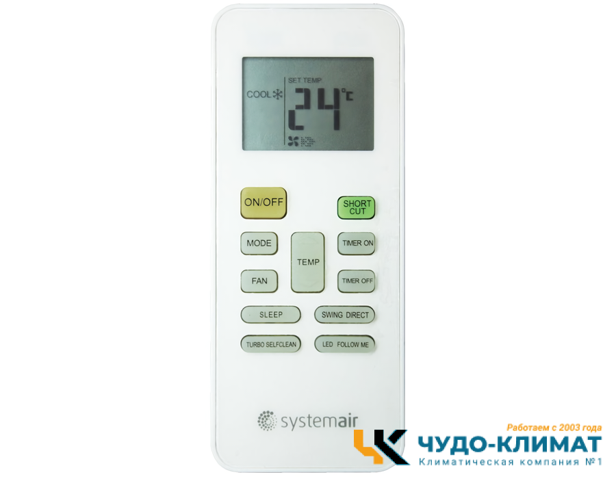 Кондиционер Systemair Sysplit Wall Smart 24 V2 EVO HP Q