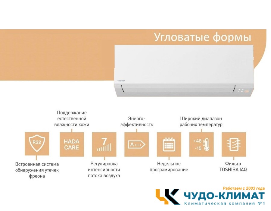 Настенный внутренний блок мульти сплит-системы Toshiba RAS-B10G3KVSG-E