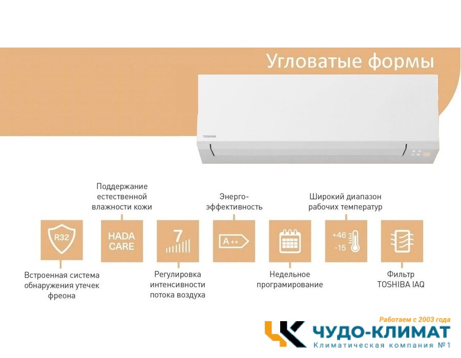Настенный внутренний блок мульти сплит-системы Toshiba RAS-B16G3KVSG-E