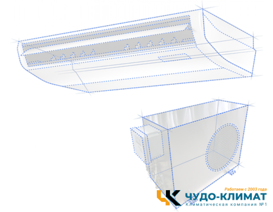 Напольно-потолочный кондиционер VENTEX Fc-16000