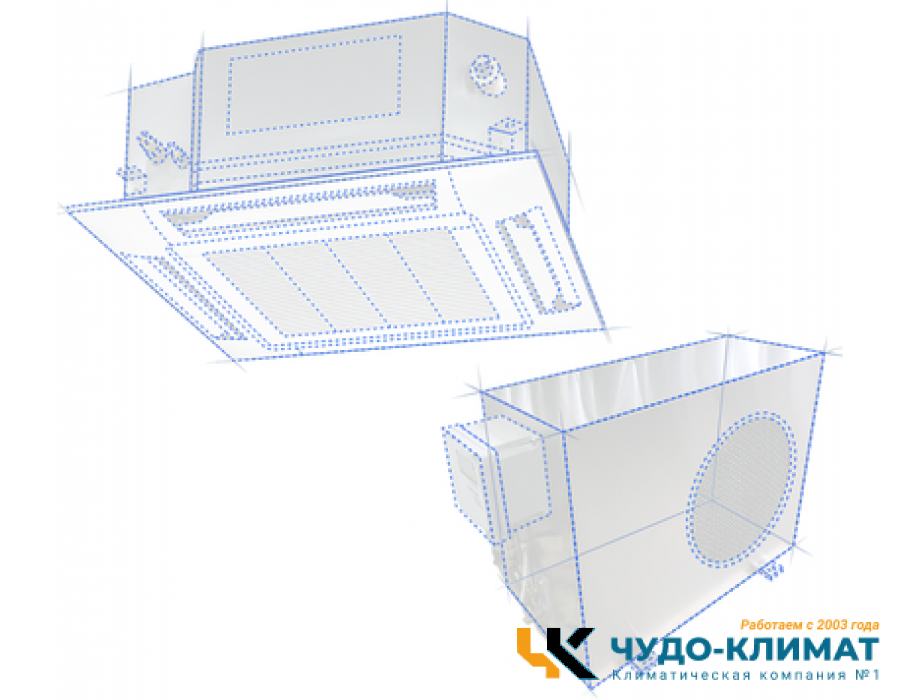 Кассетный кондиционер VENTEX Са-14000